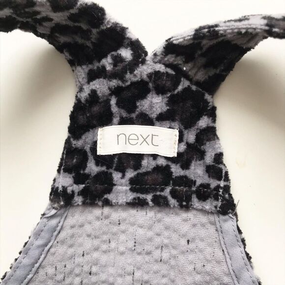 NEXT leopard print corduroy dress jumper EUC 12-18 months - Picture 3 of 6